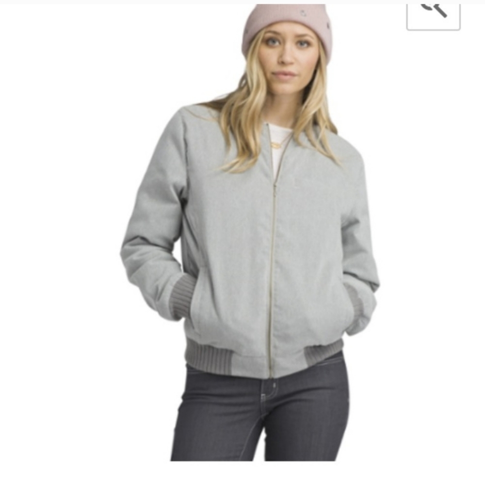 Women's Gray Bomber Jacket